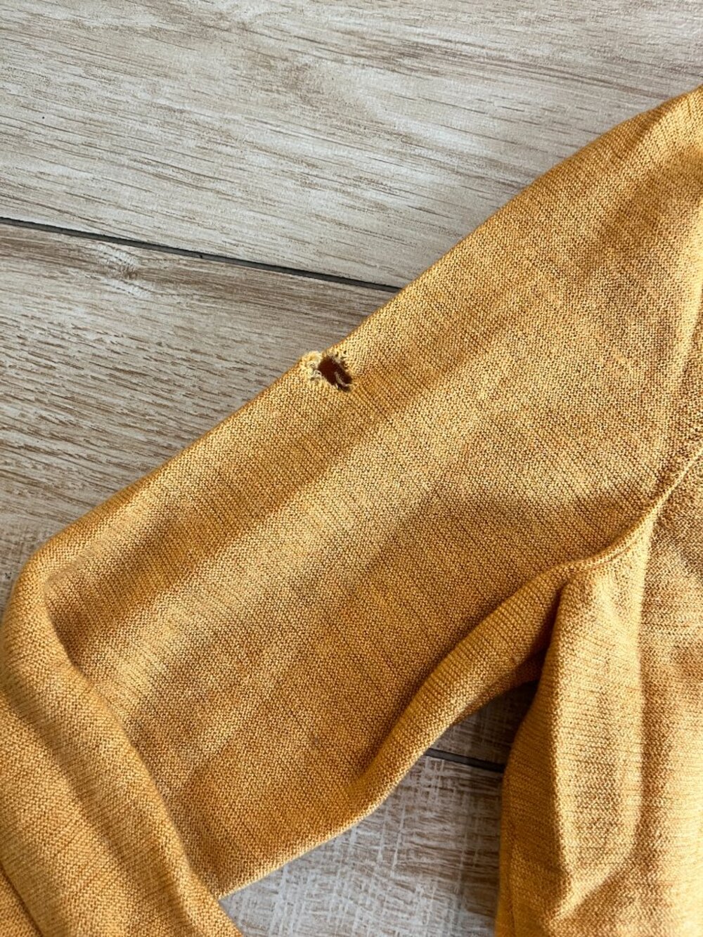 Womens Eileen Fisher Gold/Orange Cropped Sweater Top - XL - Picture 3 of 5